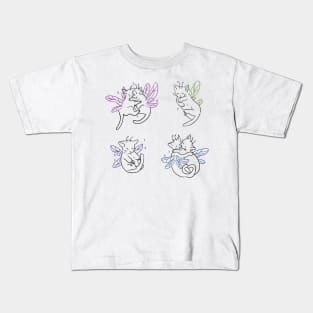 fairy cats Kids T-Shirt